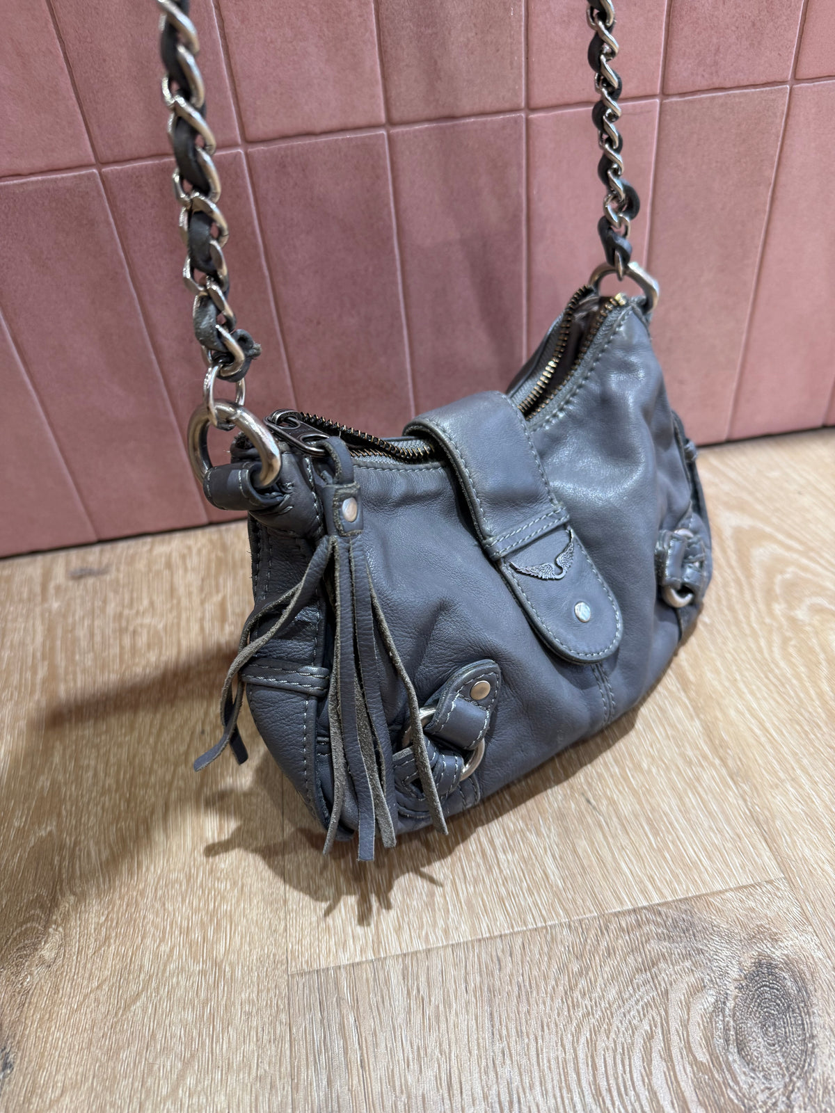 Sac, TU, Zadig & Voltaire, Gris