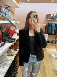 Blazer velours Zadig & Voltaire noir T.36