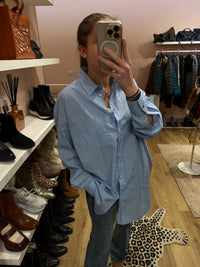 Chemise ikks bleu & blanc XS neuve