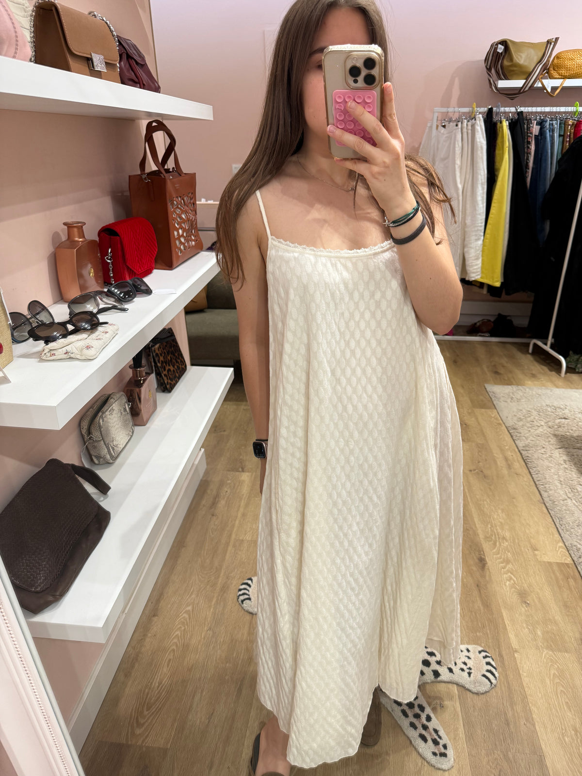 Robe blanche bretelles Rhum Raisin T.M convient à une taille XL 12/07
