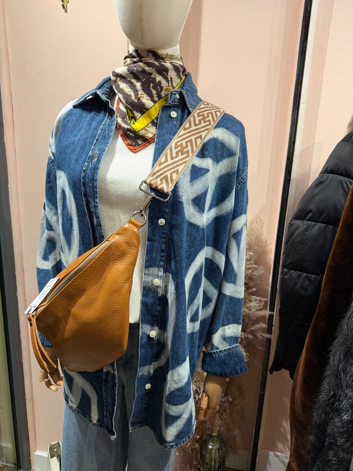 Chemise jean Sandro Motif T.S/M