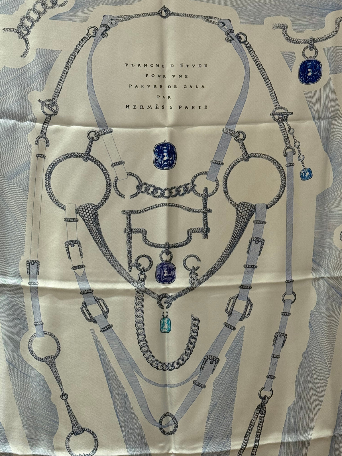 Foulard Hermès gala soie + boîte