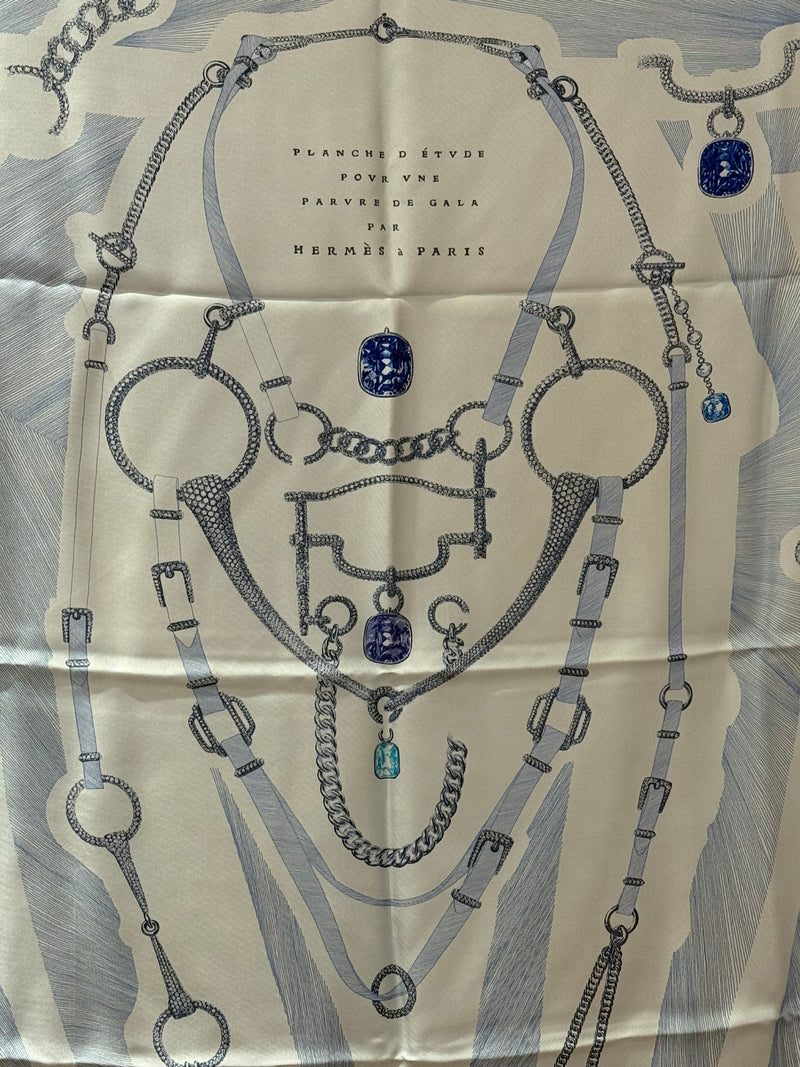 Foulard Hermès gala soie + boîte