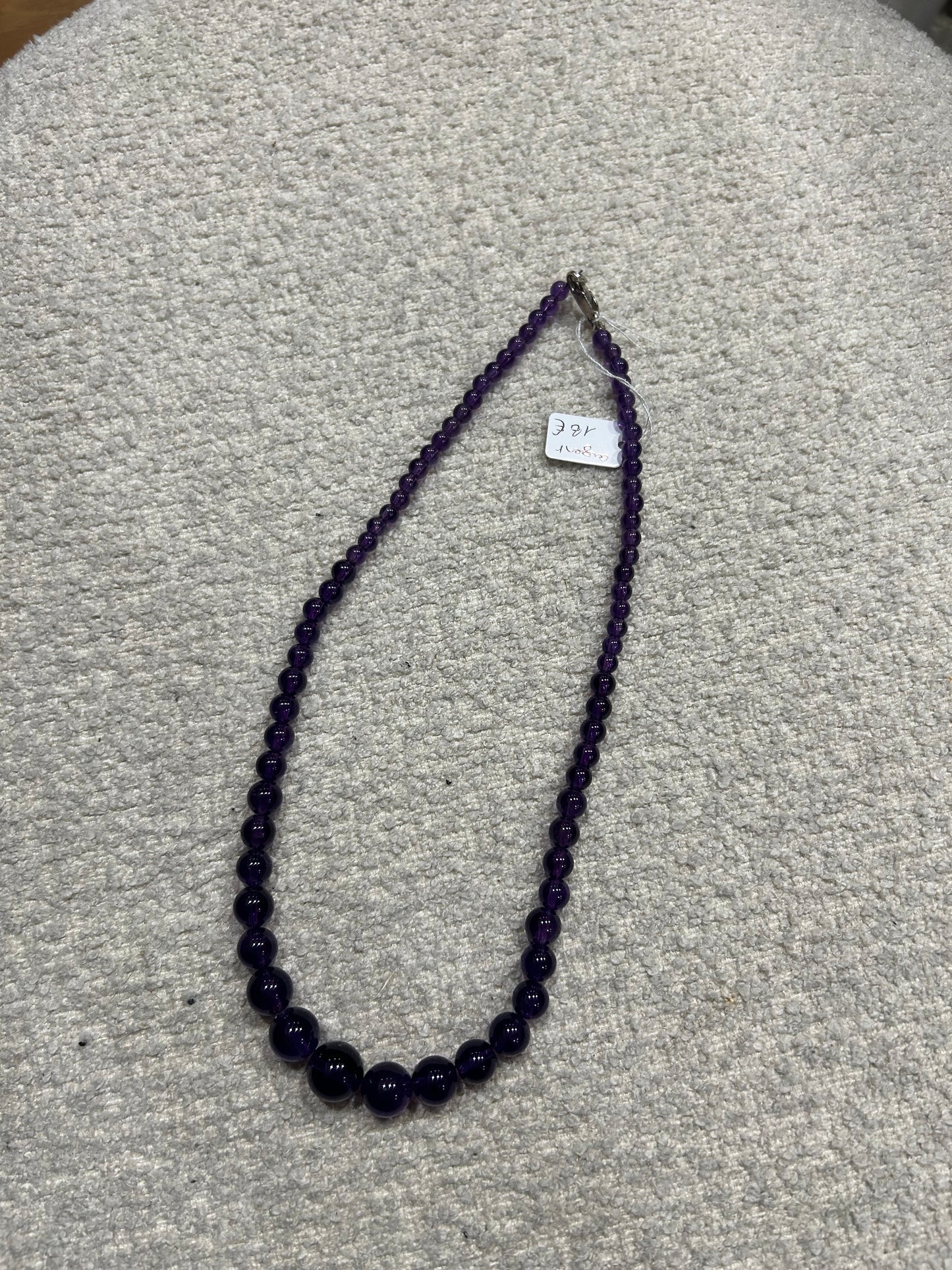 Collier en améthyste et argent