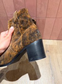Bottines santiags camel et noires semerjen T.39 14/10