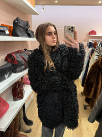 Manteau en agneau de Mongolie T.L