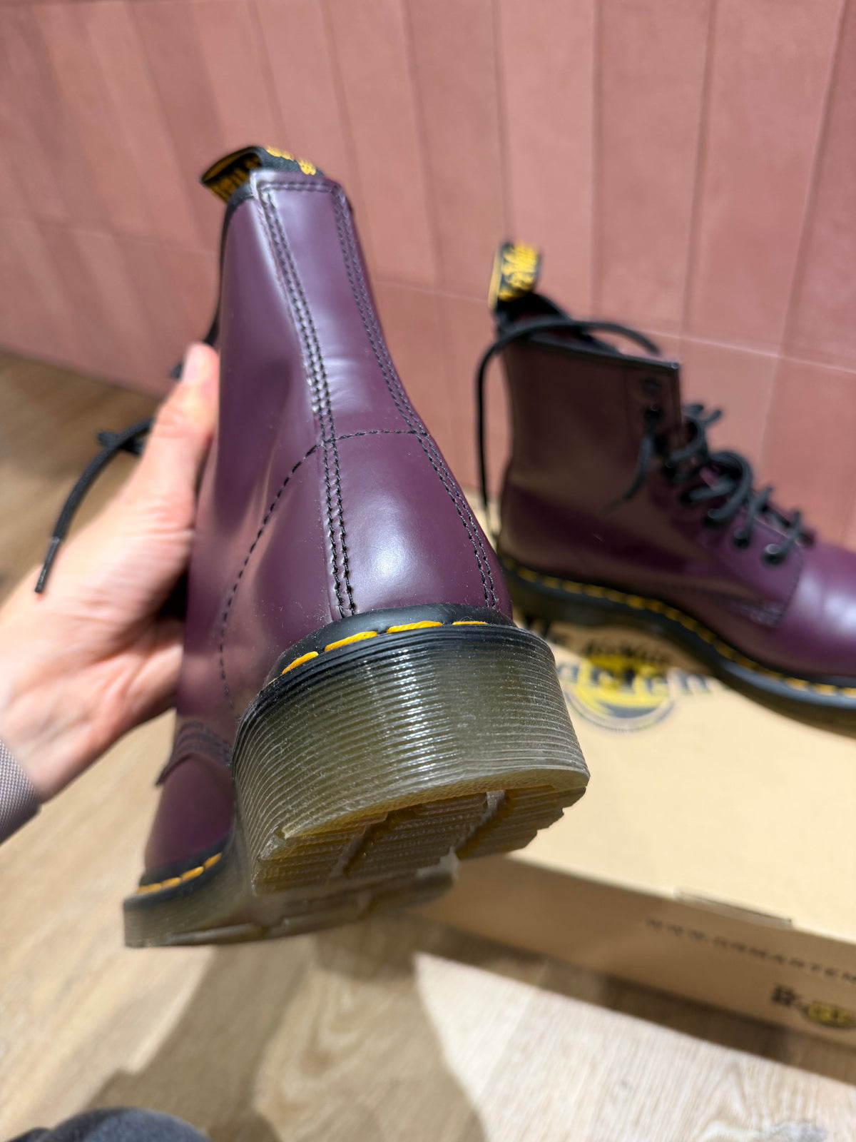 Bottines prune Dr. Martens T.37 26/09