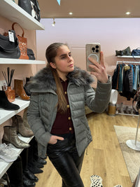 Veste grise plume Bomboogie T.M