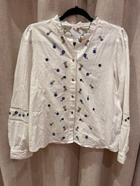 Blouse brodée I.code blanc T.L