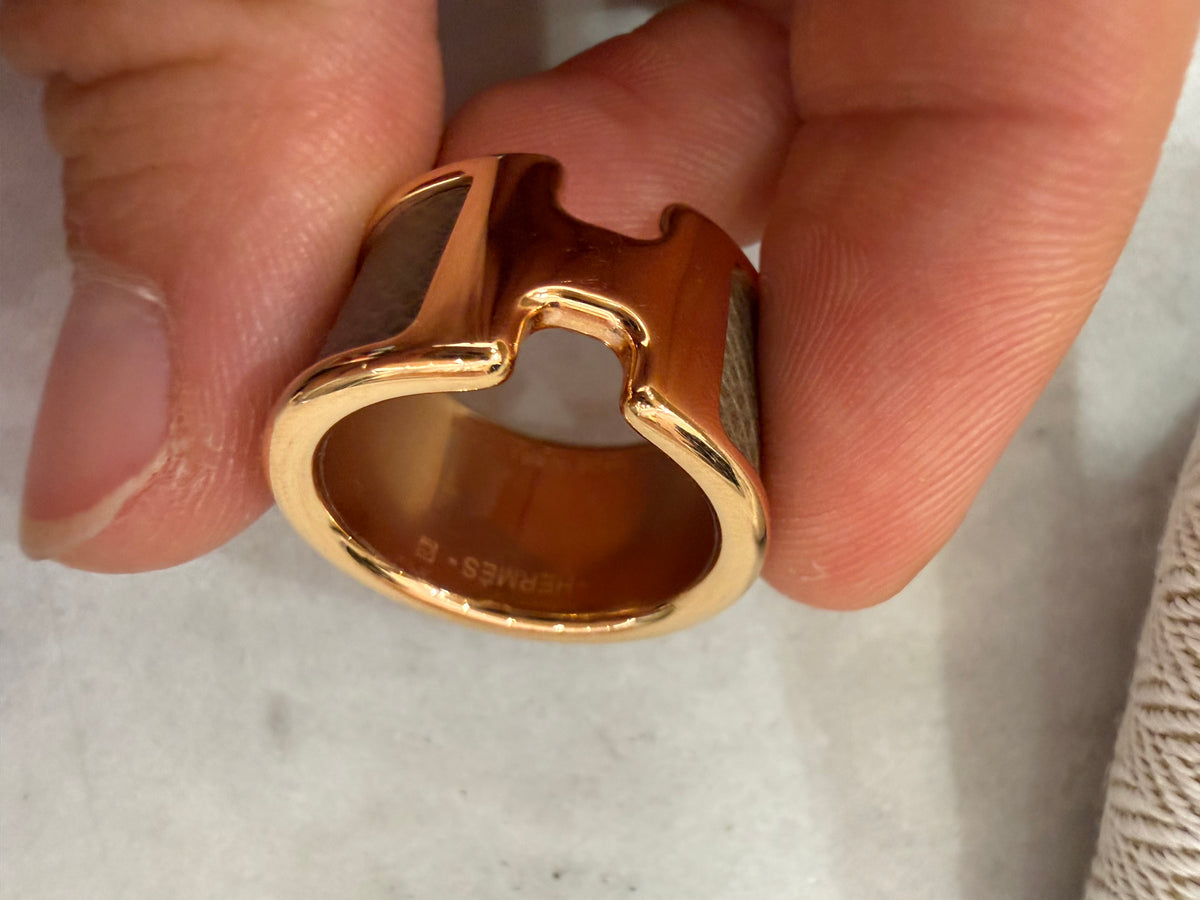 Hermès Bague étoupe T.M (54) 20/07