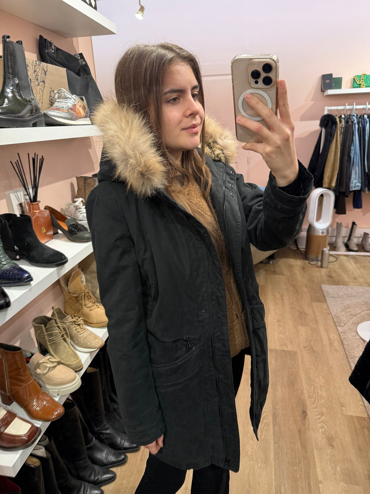 Doudoune noire I.Code T.40