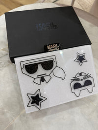 Pochette Karl Lagerfeld blanche taille unique