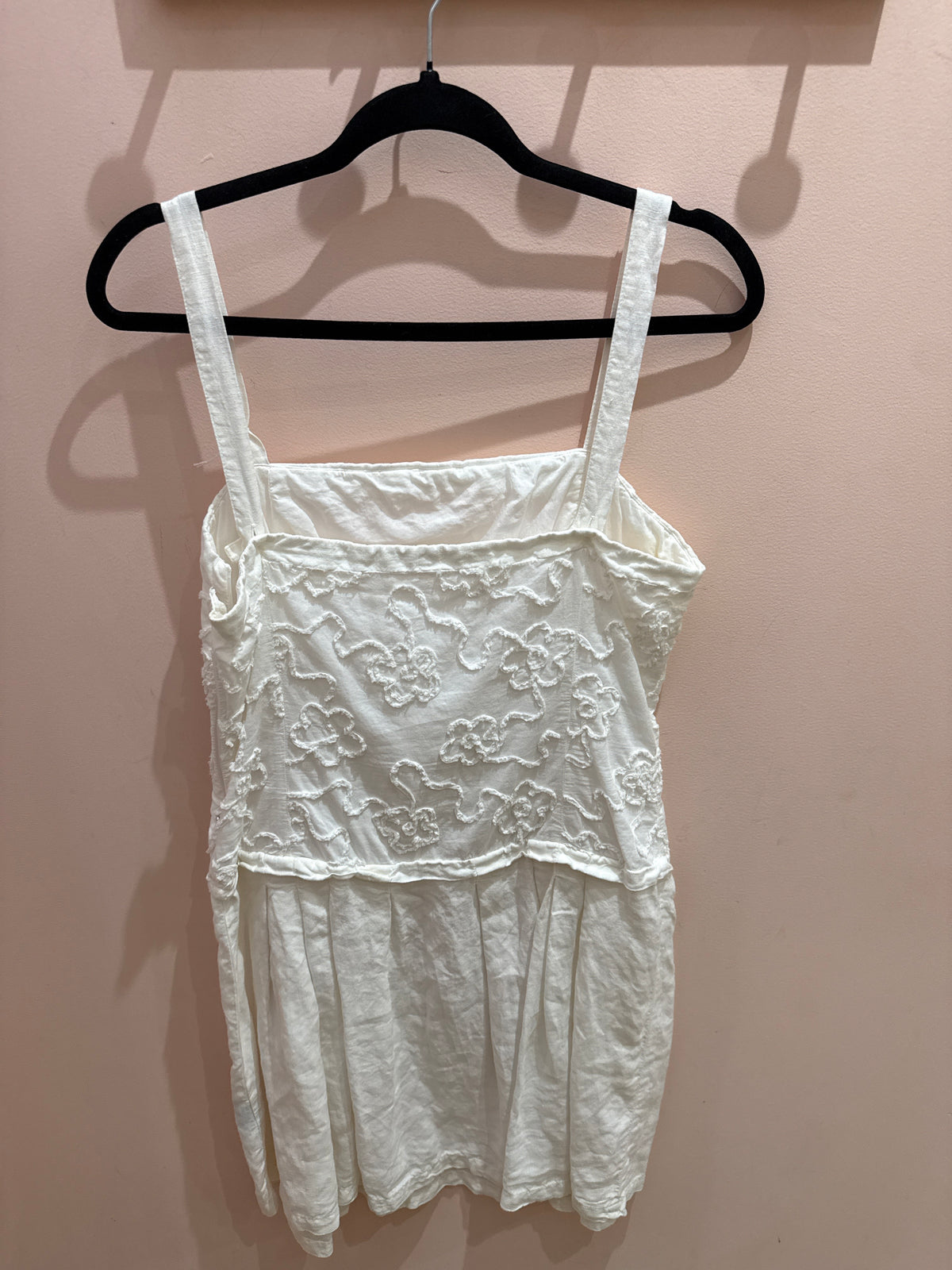 Robe blanche coton débardeur T.40