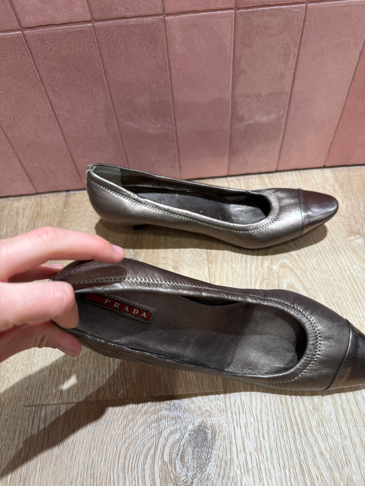Ballerines argentées Sans marque T.40
