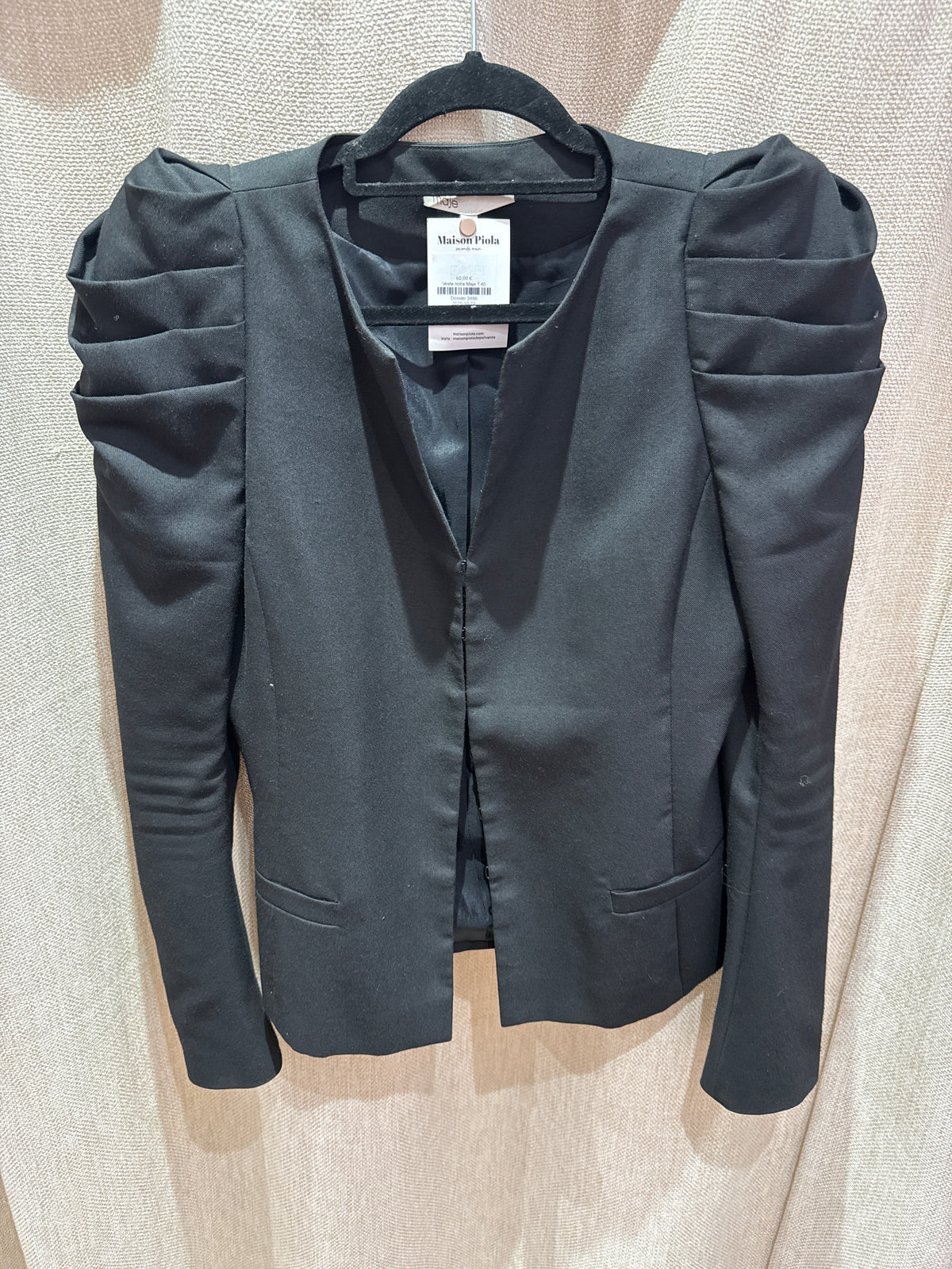 Veste noire Maje T.40