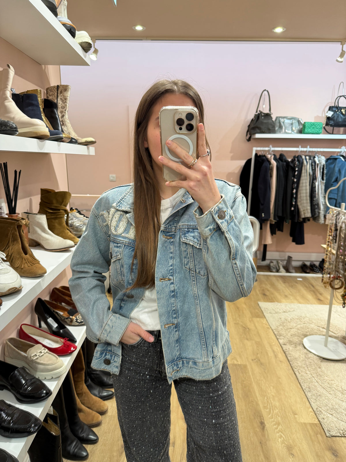 Veste en jean Sandro T.38