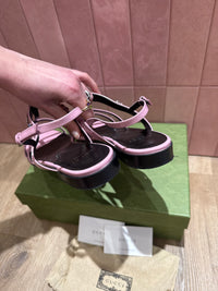 Sandales 40 Gucci roses