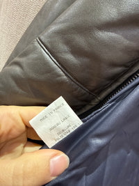 Manteau en cuir ventcouvert T.38