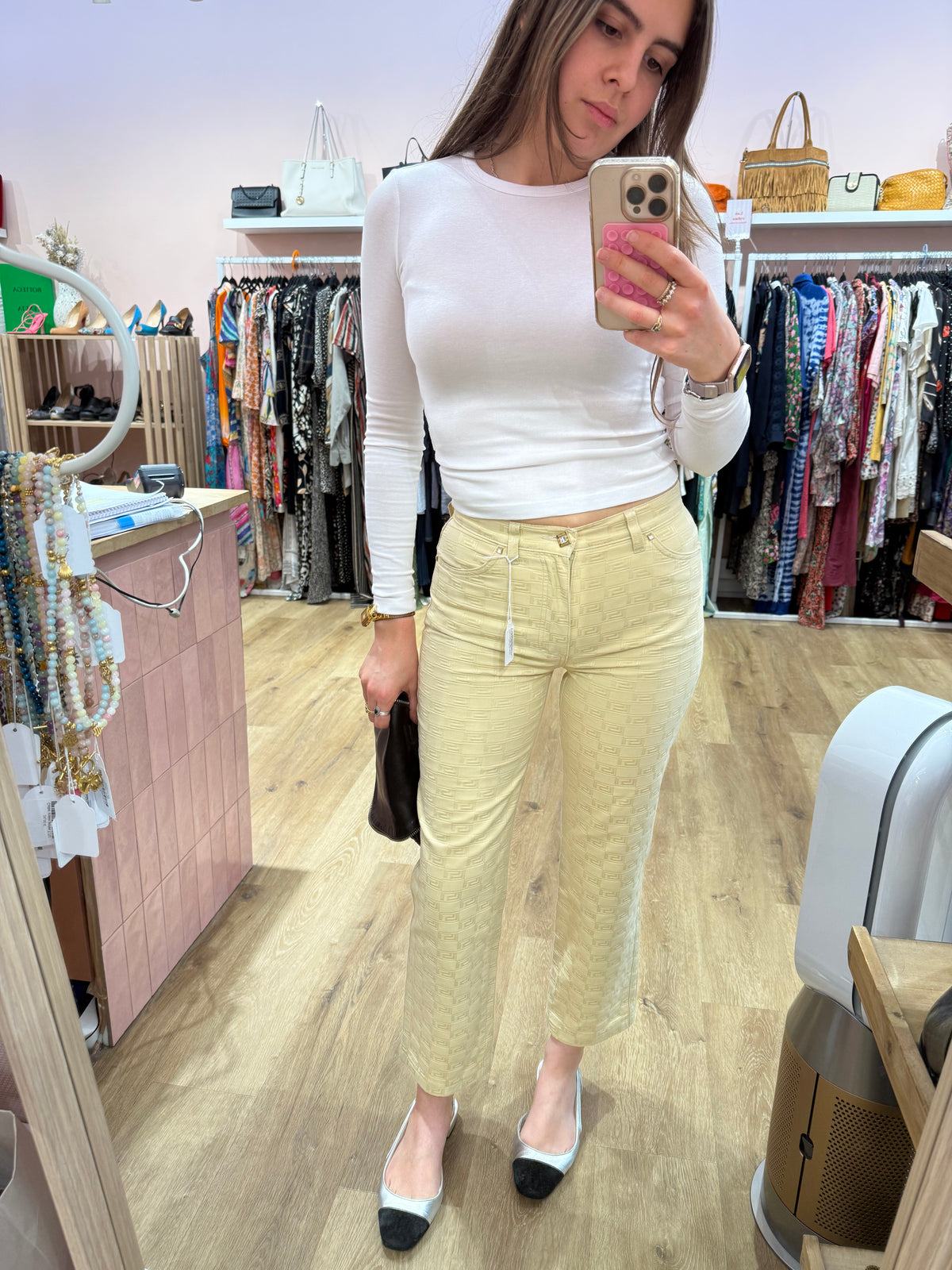Pantalon Versace Beige T.34 04/06