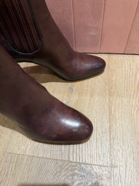 Bottines marron - Santoni - Taille 37 1/2 18/09