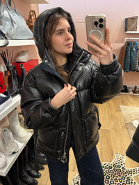 Doudoune simili cuir Ienki Ienki T.S/M