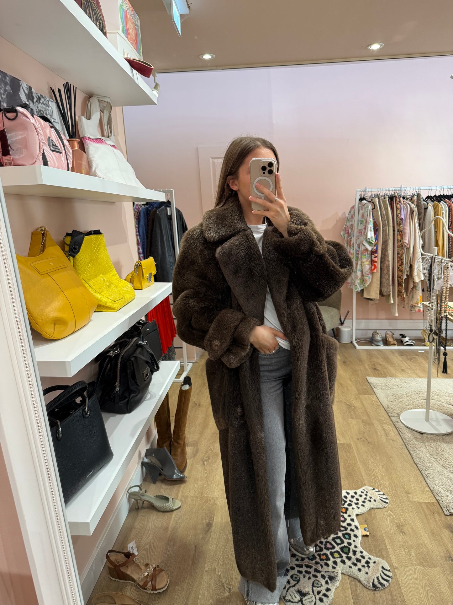 Manteau de fourrure Yves saint Lauren