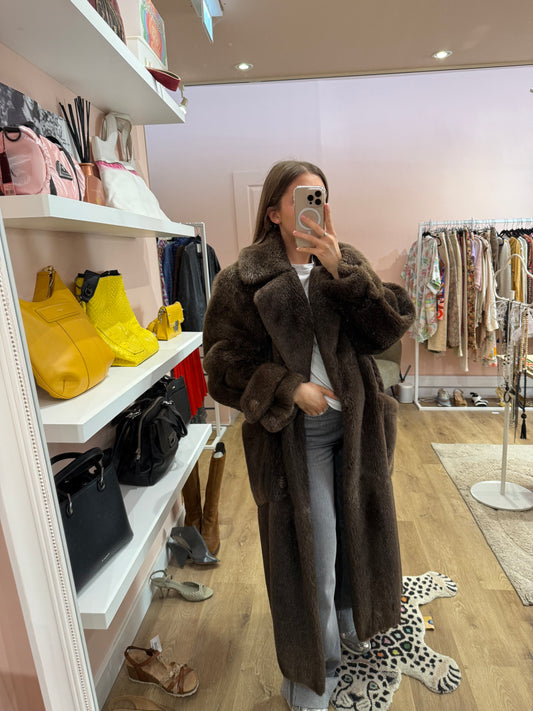 Manteau de fourrure Yves saint Lauren