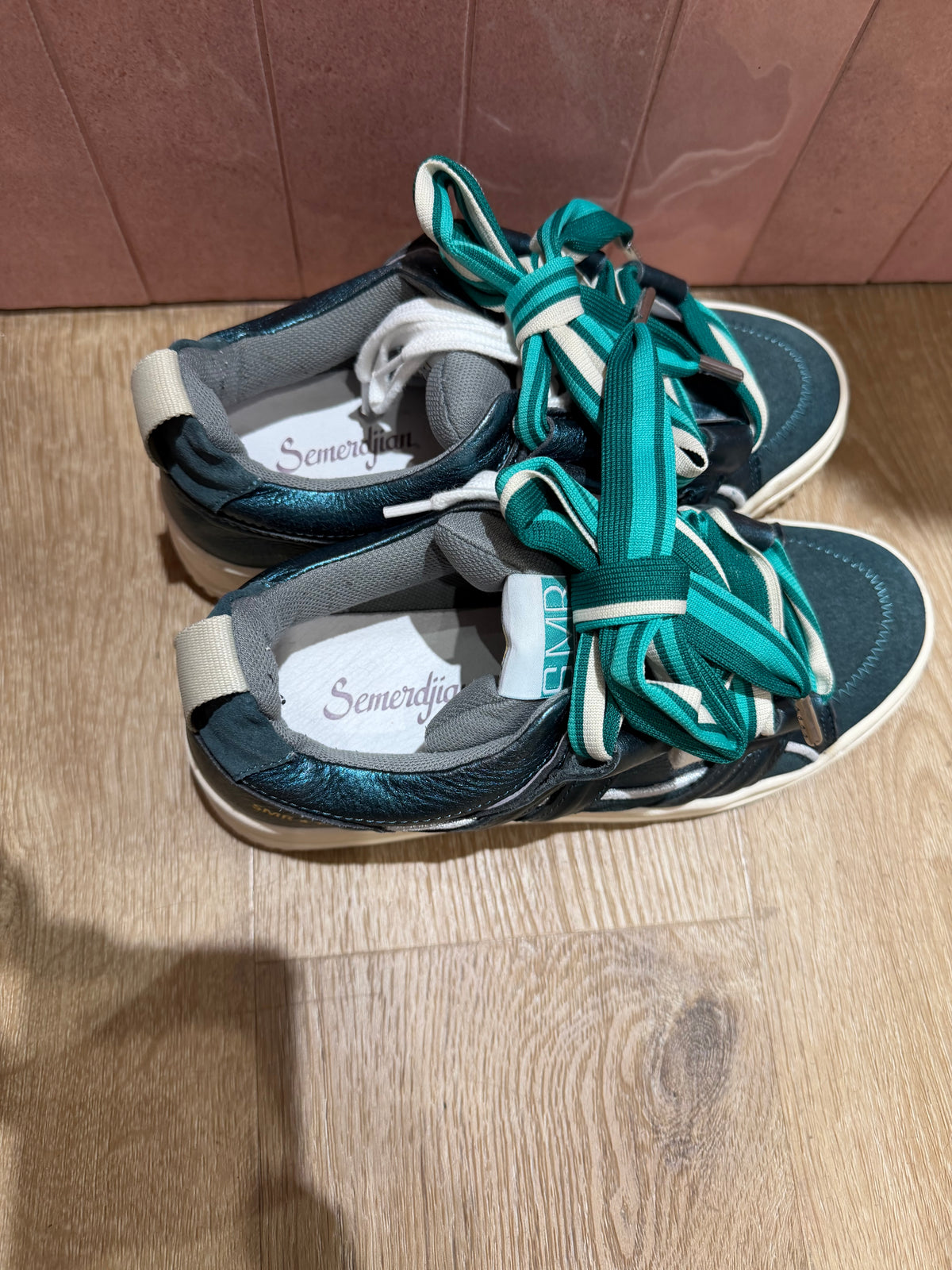 Baskets vertes Semerjean T.39 20/10
