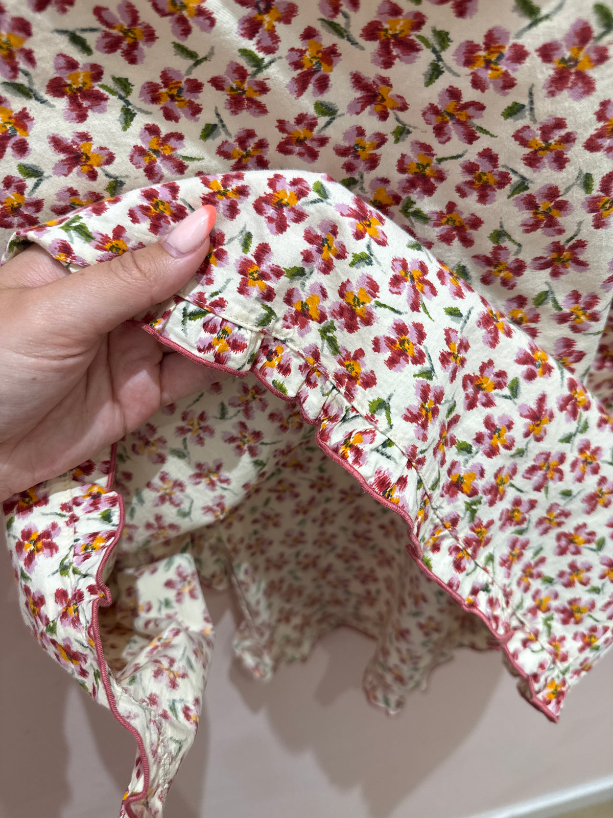 Jupe beige et rouge Kookai T.42