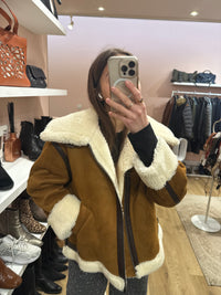 Veste style peau lainée La Fée Maraboutée T.42