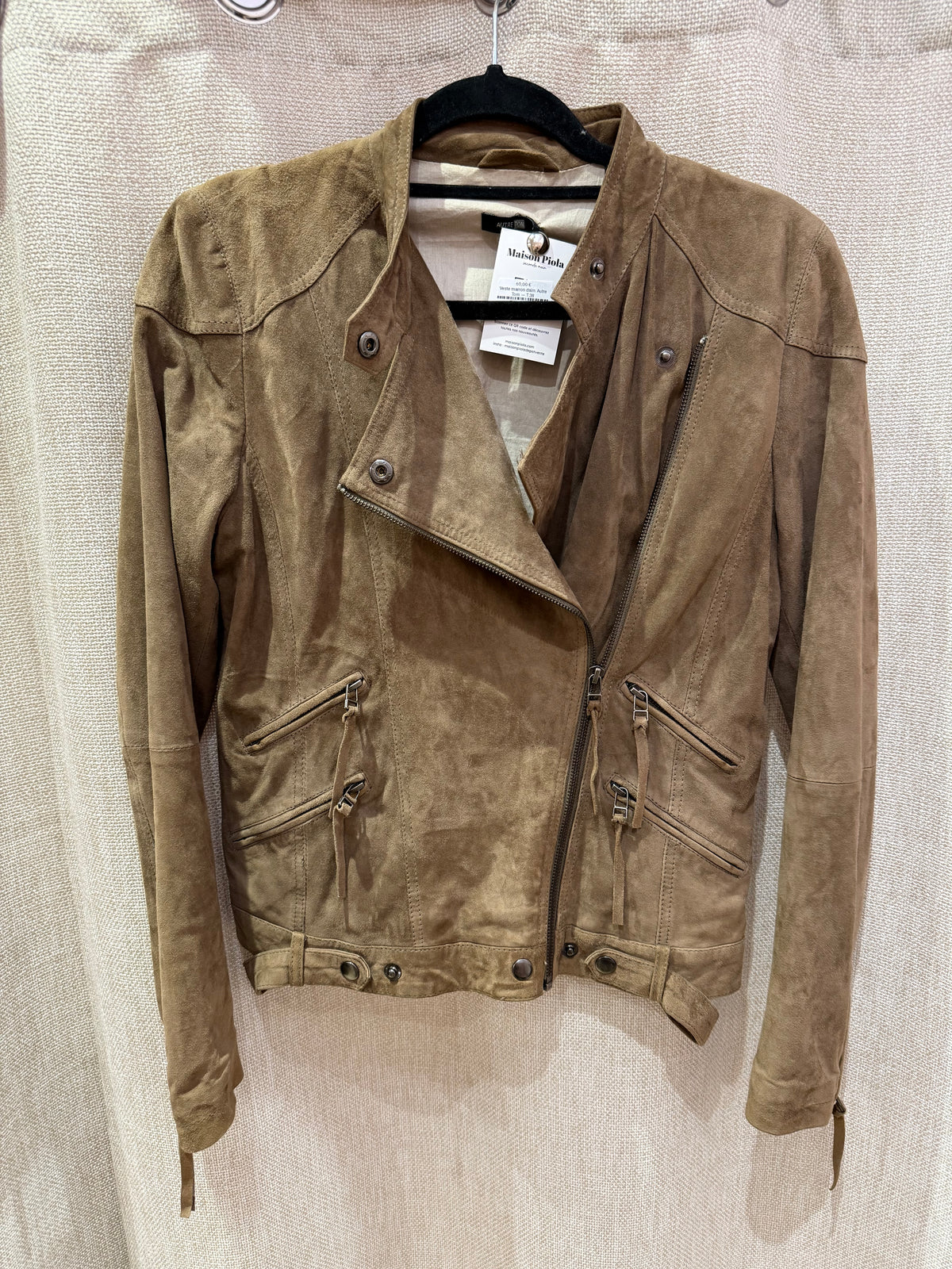 Veste marron daim Autre Ton — T.38