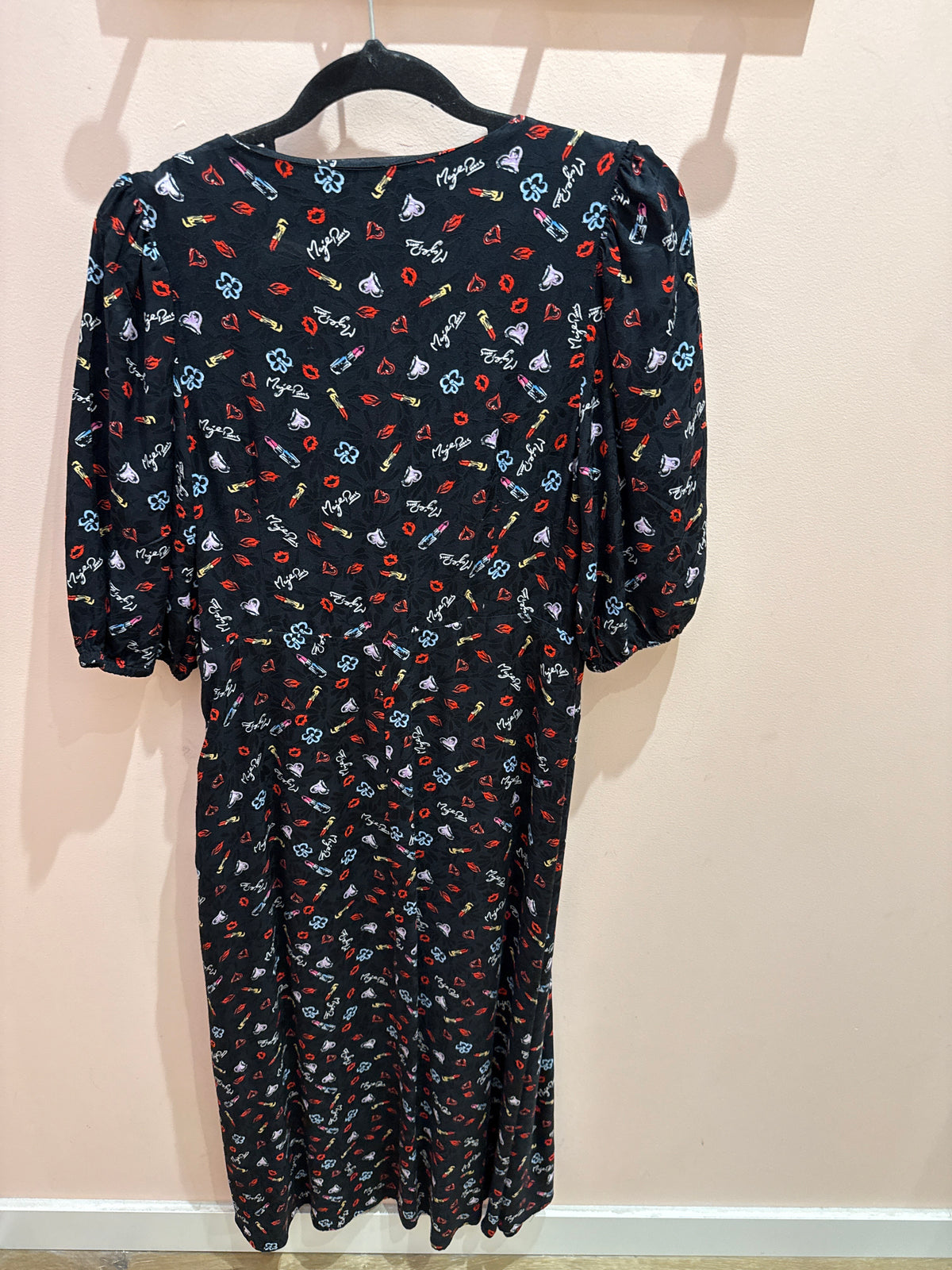 Robe Maje Noir et rouge T.40