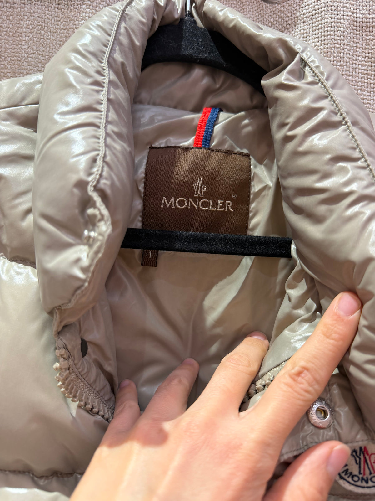 Doudoune sans manches moncler T.S 19/10