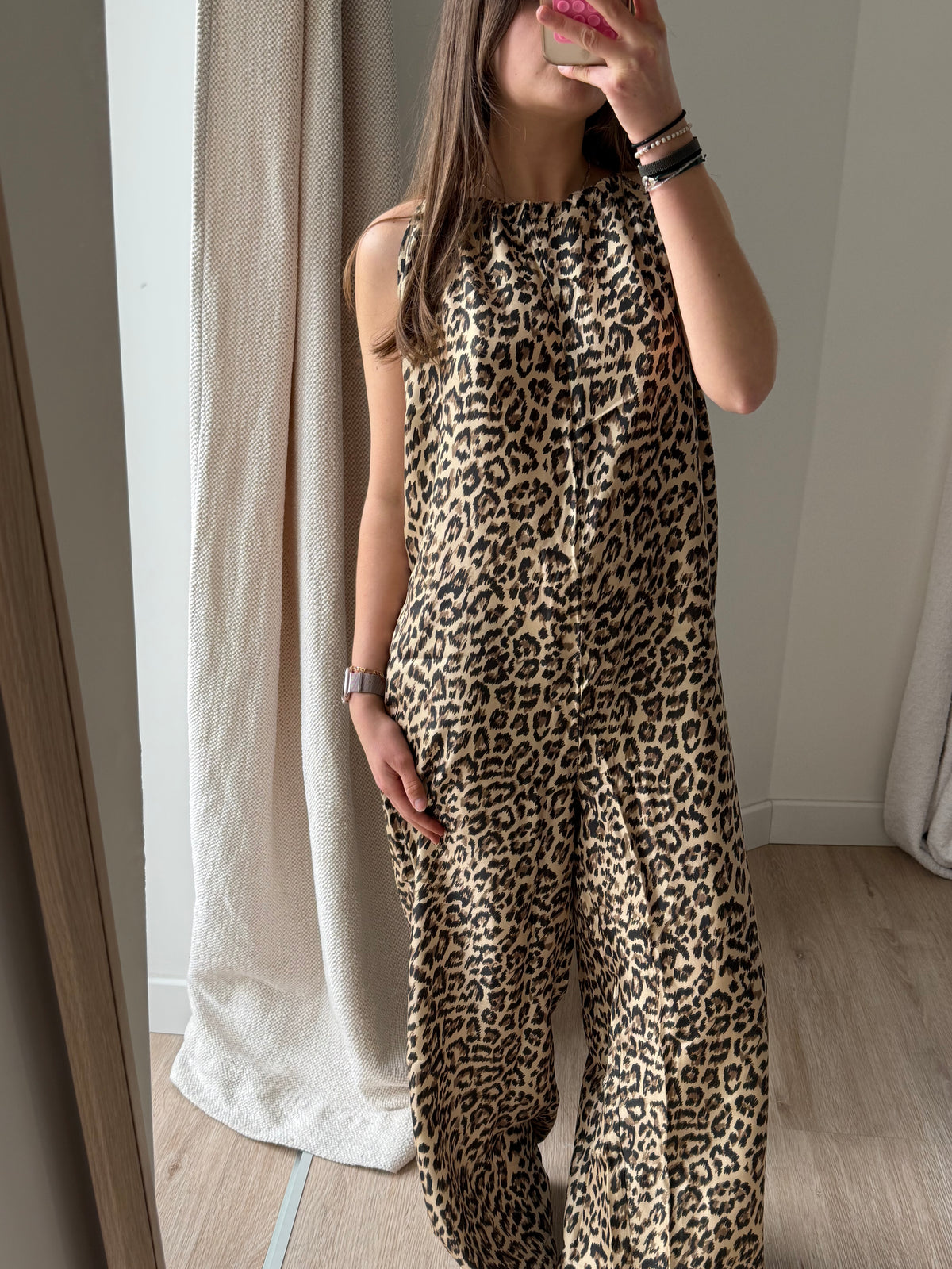 Elise Chalmin Léopard T.42 - Robe longue combinaison
