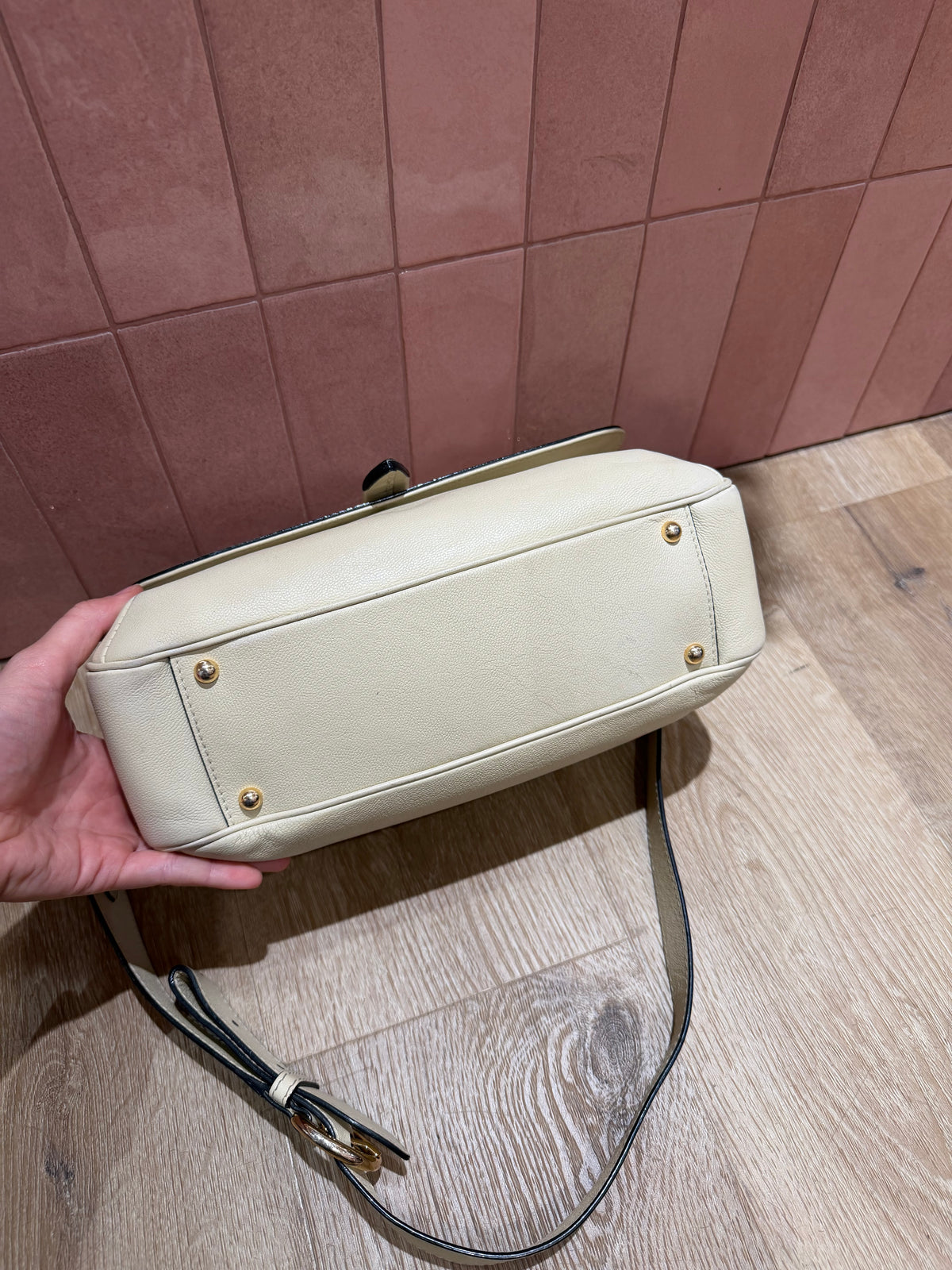 Sac bandoulière beige Lancel 20/10