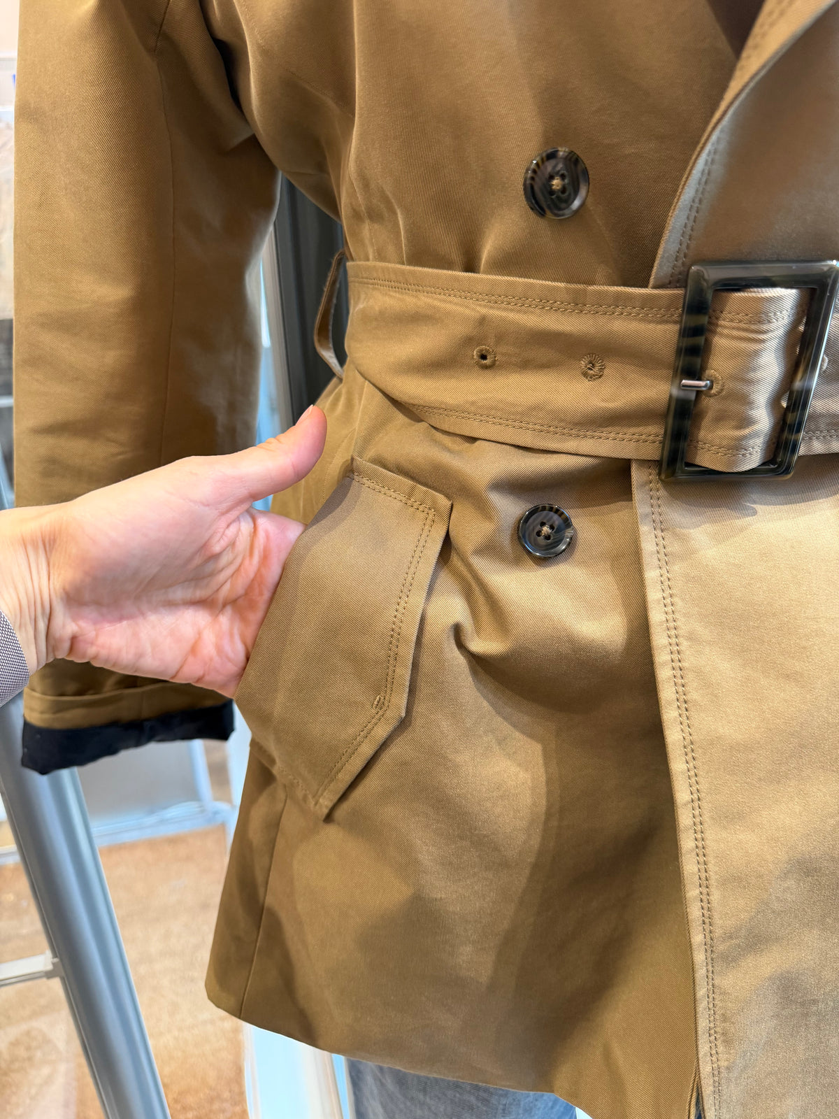 Caroll Trench kaki T.38 10/09