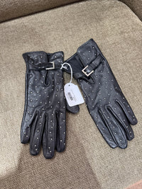 Gants en cuir cloutés The Kooples - T.S 30/09