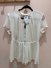 Blouse burberry en soie crème T.XL