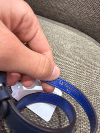 Bracelet en cuir le tanneur bleu marine 13/06