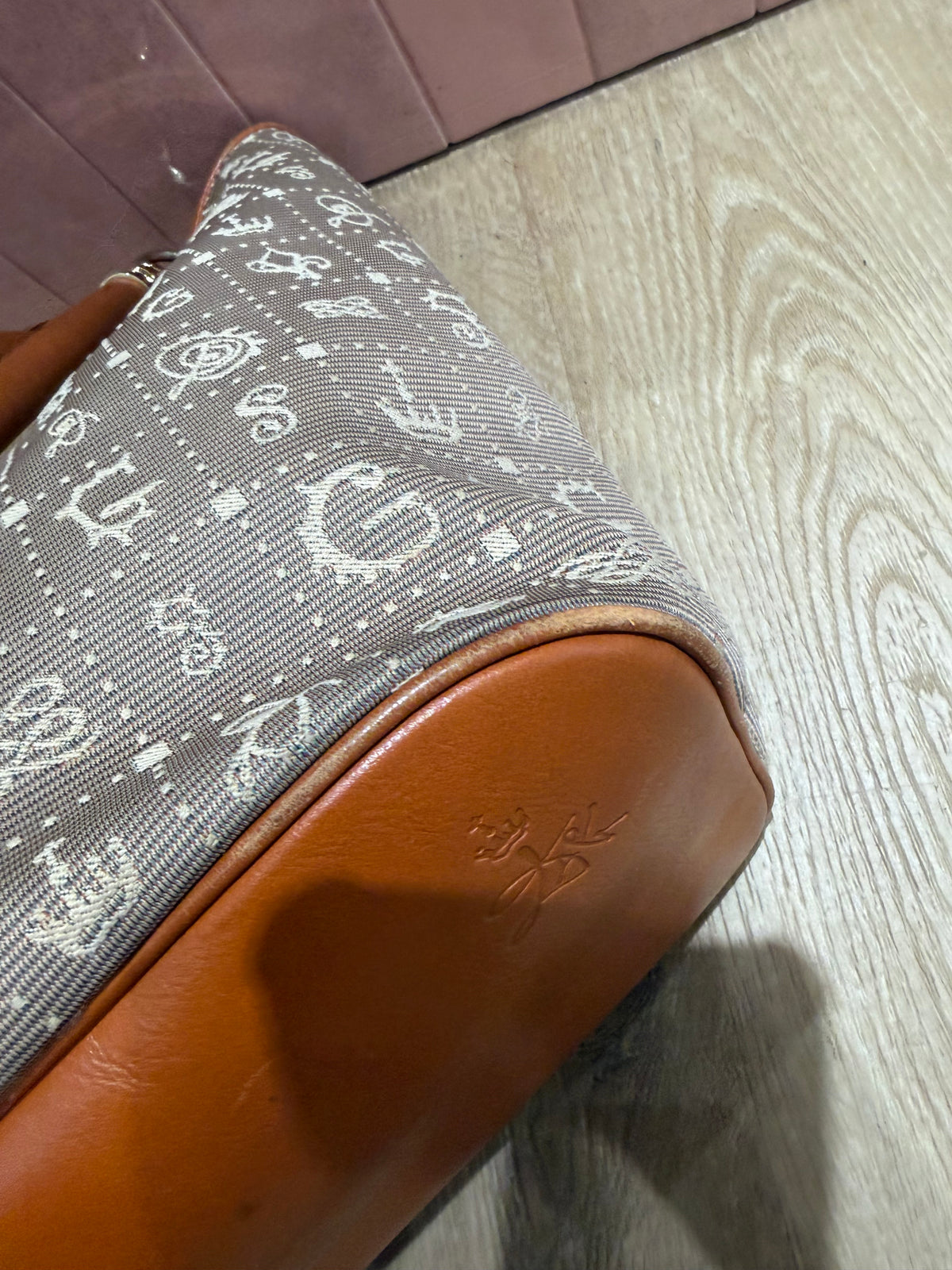 Sac beige et orange Lancel 21/10