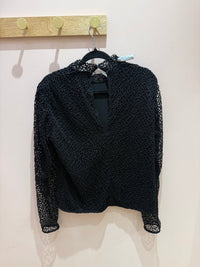 IRO Noire dentelle T.40 - Blouse
