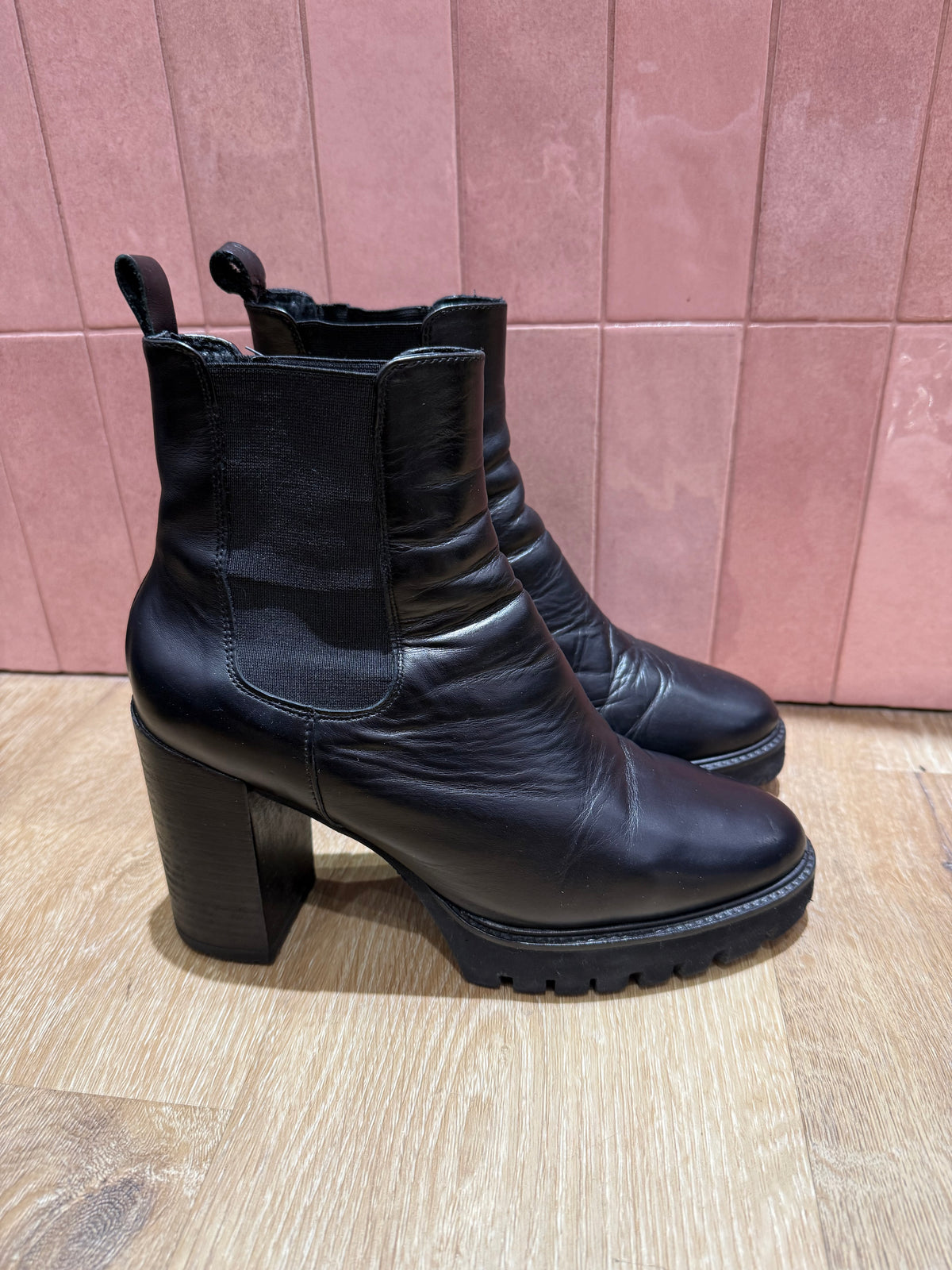 Bottines Noir cuir  T.39