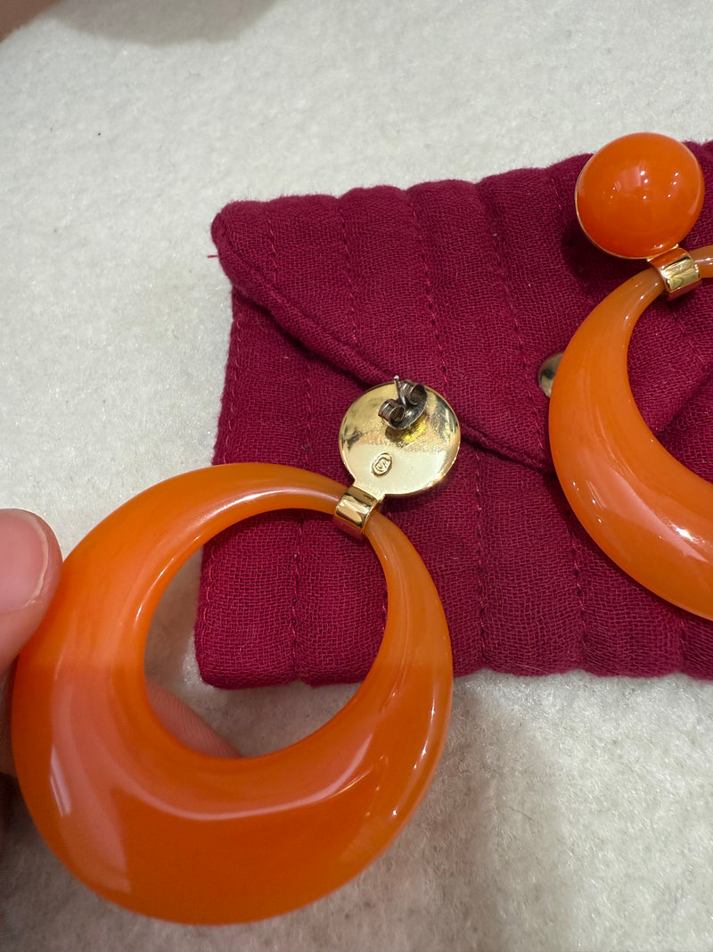 Boucles d'oreilles TU Sézane Orange