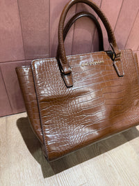 Sac marron croco Mac Douglas