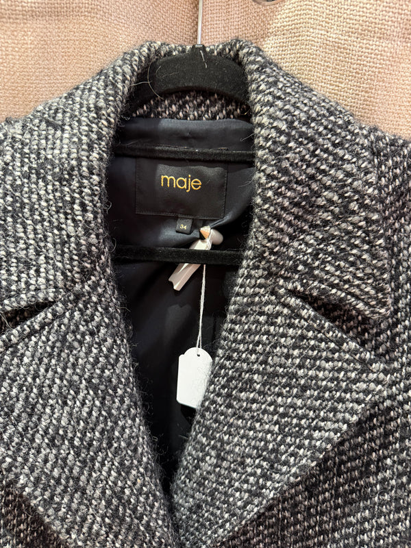 Manteau court gris Maje T.34 05/09