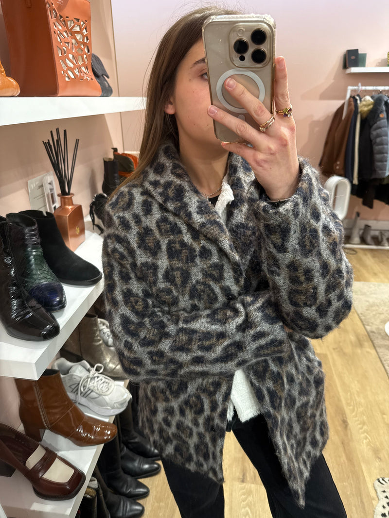 Manteau I.code léopard T.36