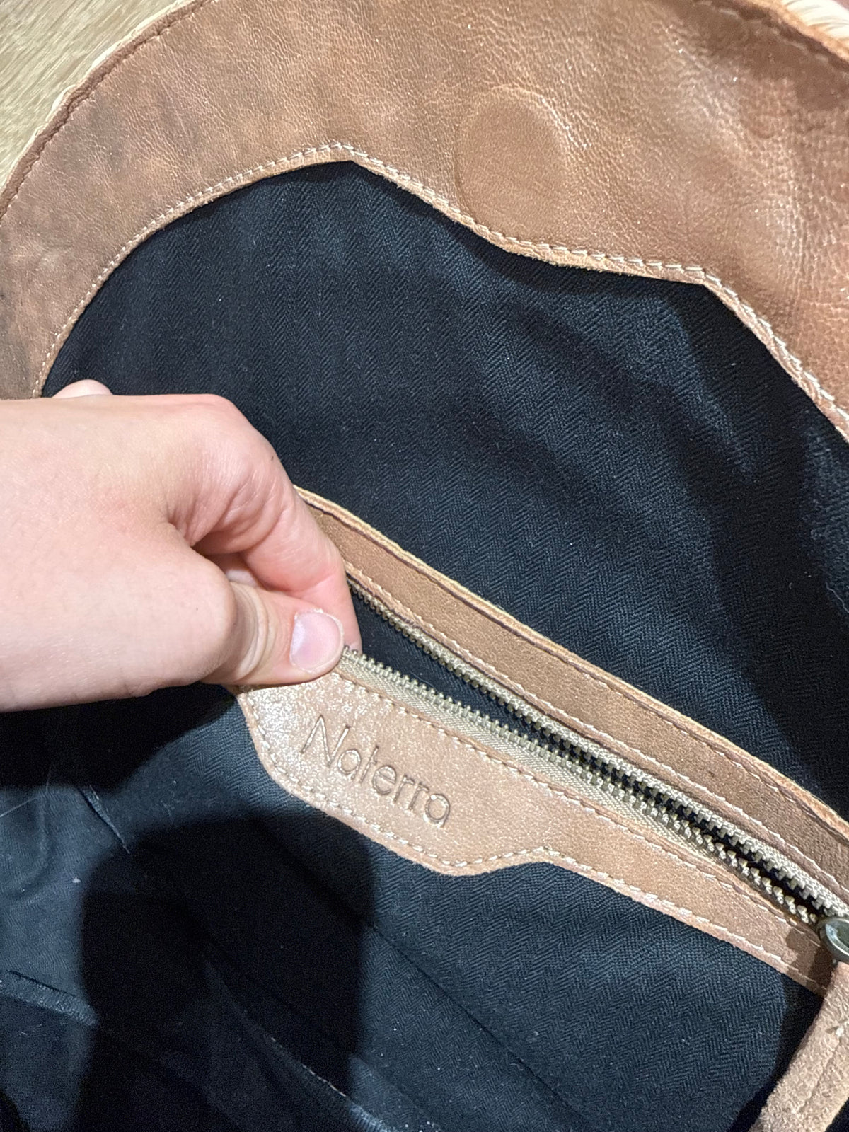 Sac beige et marron raphia 27/05