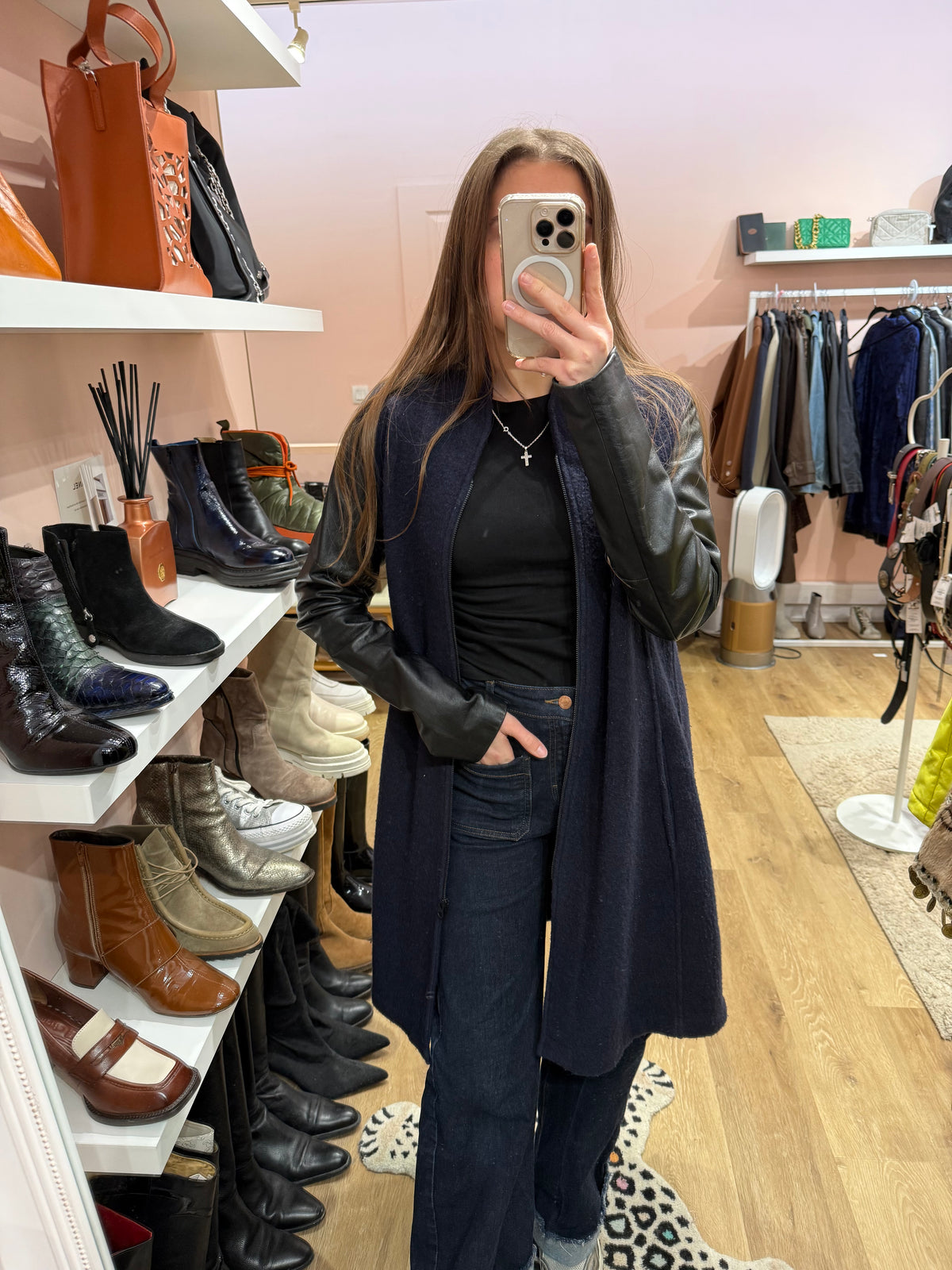 Manteau bleu marine Bérénice T.M