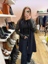 Manteau bleu marine Bérénice T.M