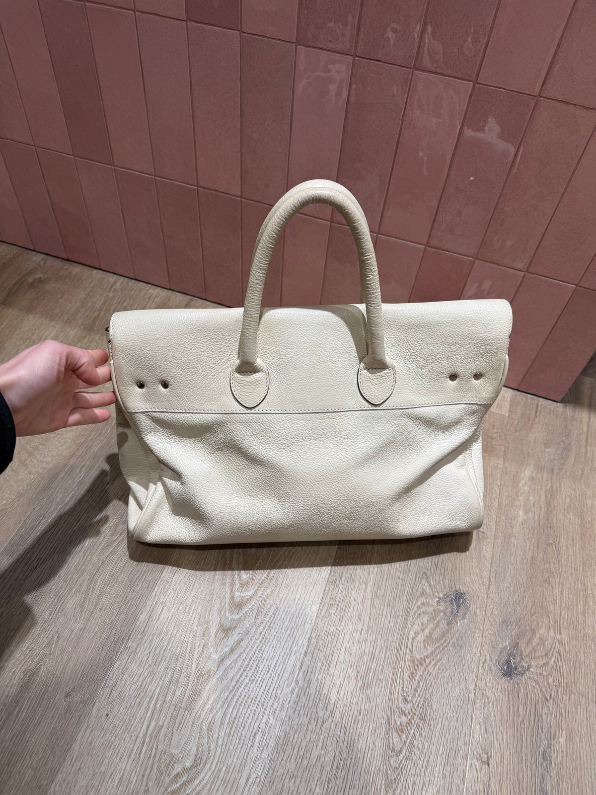 Sac mac Douglas beige cuir